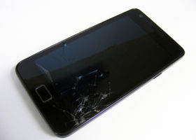 Smartphone with a Broken Screen
